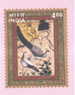 India, Bird, Birds, Postal Stationery, Pre-Stamped Cove With New Year Greeting Card, 1v, MNH** - Peacocks