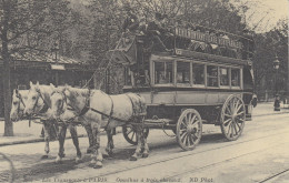 Les Transporte à PARIS. Omnibus à Trois Chevaux. - Taxis & Droschken