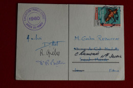 Signed Dittert Greloz Bretton 1960 Expedition Andes Du Perou To G. Rebuffat Annapurna 1950 Escalade Mountaineering - Sportivo