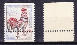 France Coq De Decaris N°1331** Neuf - Superbe Variété De Piquage Décalé Sur Roulette - Ongebruikt