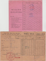 VIETNAM  CARDS TO BUY  OIL  COAL  WOOD  In Vietnamese    Réf LT16 - Viêt-Nam