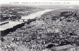 49 - Maine Et Loire -  ANGERS -  Panorama Pris En Ballon Vers La Gare Saint Serge Et La Maine - Angers