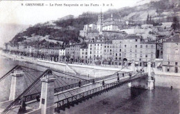 38 - Isere -  GRENOBLE -   Le Pont Suspendu Et Les Forts - Grenoble