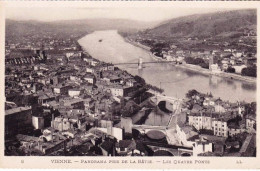 38 - Isere -  VIENNE -  Panorama Pris De La Batie - Les Quatre Ponts - Vienne