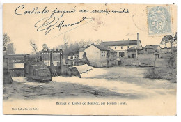 Cpa...barrage Et Usines De Beaulieu...(aube)...,par Jessains...(aval)...1905...animée... - Autres & Non Classés