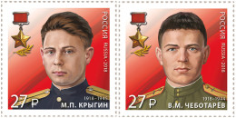 RUSSIA - 2018 - SET MNH ** - Heroes Counterintelligence - Ongebruikt