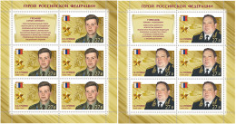 RUSSIA - 2018 - SET MNH ** - Heroes Counterintelligence. Heroes Of The Russia - Neufs