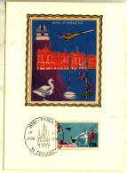 CP 1er Jour Sur Soie : MIDI-PYRÉNÉES - Cachet Daté 10 I 1976 Toulouse - 318 - 1970-1979