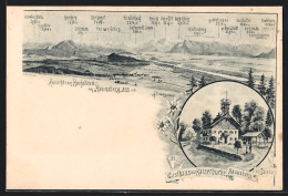 AK Nussdorf Am Haunsberg, Haunsberg, Gasthaus Zur Kaiserbuche, Panorama  - Andere & Zonder Classificatie