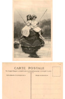 Carte Fantaisie - Jeunes Pêcheurs - Other & Unclassified