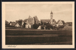 AK Aulendorf, Ortsansicht Mit Kirche  - Other & Unclassified