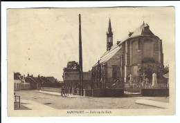 Zandvliet   SANTVLIET  -  Zicht Op De Kerk 1927    Uitg. J Janssens-Charton - Antwerpen