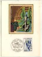 CP 1er Jour Sur Soie : POITOU-CHARENTES - Cachet Daté 6 XII 1975 Poitiers - 323 - 1970-1979