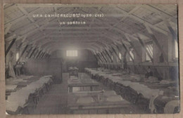 CARTE PHOTO 62 CAMIERS - U.F.A CAMIERS Cie Sre 1920 - UN DORTOIR N°12 TB PLAN LITS Intérieur - Autres & Non Classés