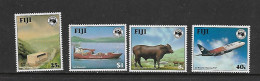 FIDJI 1984 AUSIPEX 84-AVION-BOVIN-BATEAUX  YVERT N°511/514 NEUF MNH** - Bateaux