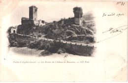 FR65 ARGELES - ND 54 Précurseur - Les Ruines Du Château De Beaucens - Argeles Gazost