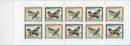 Faeroër 1997 Resident Birds MNH 97- Booklet 13 Faroe Islands, Faroyar, Redpoll & Bullfinch - Sonstige & Ohne Zuordnung