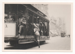 COLLECTION " NOSTALGIES " ( 1er  SÉRIE ) 3. ANONYME , LE TRAMWAY , U.S.A. (1915 ) - Strassenbahnen