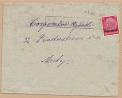 37251# HINDENBURG LOTHRINGEN LETTRE Obl LINHOFEN 1 Mars 1941 LIOCOURT MOSELLE METZ - Lettres & Documents