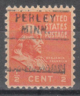 USA Precancel Vorausentwertungen Preo Locals Minnesota, Perley 745 - Precancels