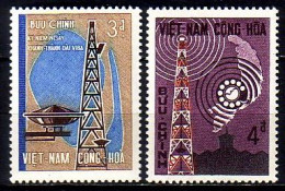 Süd-Vietnam Mi.Nr. 353-354 Kurzwellensender (2 Werte) - Viêt-Nam