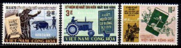 Süd-Vietnam Mi.Nr. 467-469 Inkrafttreten Des Agrarreformgesetzes (3 Werte) - Vietnam