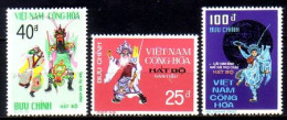 Süd-Vietnam Mi.Nr. 587-589 Vietnamesisches Traditionstheater (3 Werte) - Viêt-Nam