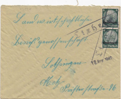 37257# HINDENBURG LOTHRINGEN LETTRE Obl LIXHEIM 12 Aout 1941 MOSELLE METZ - Briefe U. Dokumente