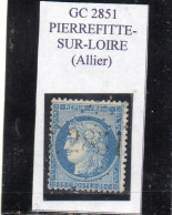 Allier - N° 60A Obl GC 2851 Pierrefitte-sur-Loire (rare) - 1871-1875 Ceres