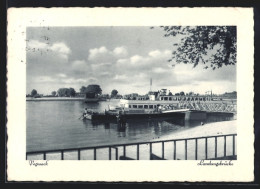 AK Vegesack, Der Dampfer Hanseat An Der Landungsbrücke  - Autres & Non Classés