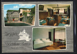 AK Kaub Am Rhein, Das Gasthaus Zur Pfalz Mit Weinhaus Bahles, Innenansichten  - Kaub