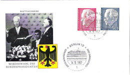 FDC - ERSTTAGSBRIEF - Wiederwahl Des Bundesprasidenten  Berlin1967 - 30 Und 50 Pfg - Sonstige & Ohne Zuordnung