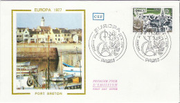 Enveloppe FDC - 1er Jour émission - 1977 - 1,40 Europa Port Breton    * - 1970-1979
