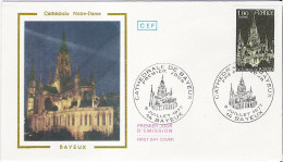 Enveloppe FDC - 1er Jour émission - 1977 - 1,90  Cathédrale De Bayeux    * - 1970-1979