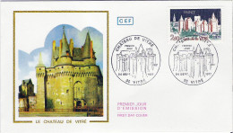 Enveloppe FDC - 1er Jour émission - 1977 - 2,40  Le Château De Vitré    * - 1970-1979