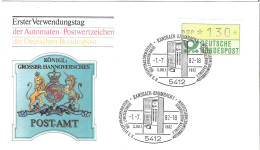 FDC - ERSTTAGSBRIEF - Automaten Postwertzeicn 1982 - 130 Pfg - Altri & Non Classificati