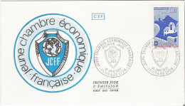 Enveloppe FDC - 1er Jour émission - 1977 - 1,10  Jeune Chambre économique Française * - 1970-1979