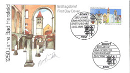 FDC - ERSTTAGSBRIEF - 1250 Jahre Bad Hersfeld 1986 - 60 Pfg - Sonstige & Ohne Zuordnung