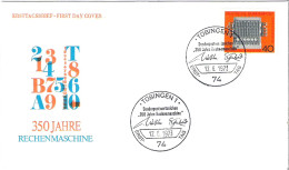 FDC - ERSTTAGSBRIEF - 350 Jahre Rechenmaschine 1973 - 40 Pfg - Andere & Zonder Classificatie