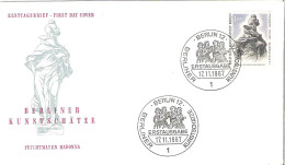 FDC - ERSTTAGSBRIEF - Berliner Kunstschatze 1967 Berlin - 1 DM - Sonstige & Ohne Zuordnung