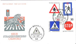 FDC - ERSTTAGSBRIEF - Neue Strassenverkehrs Ordnung 1971 - 10, 20, 30 Und 50 Pfg - Autres & Non Classés