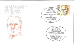 FDC - ERSTTAGSBRIEF - Grundgedanken Der Demokratie 1982 - 80 Pfg - Sonstige & Ohne Zuordnung