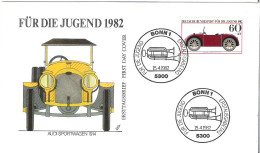FDC - ERSTTAGSBRIEF - Fur Die Jugend Audi 1982 - 60+30 Pfg - Otros & Sin Clasificación