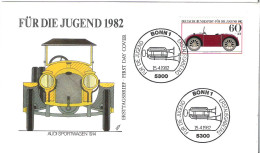 FDC - ERSTTAGSBRIEF - Fur Die Jugend Audi 1982 - 60+30 Pfg - Sonstige & Ohne Zuordnung