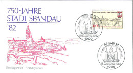 FDC - ERSTTAGSBRIEF - 750 Jahre Stadt Spandau 1982 Berlin - 60 Pfg - Other & Unclassified