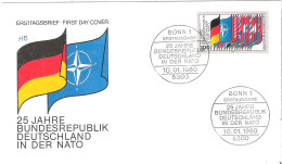 FDC - ERSTTAGSBRIEF - 25 Jahre Bundesrepublik Deutschland In Der Nato 1980 - 100 Pfg - Sonstige & Ohne Zuordnung