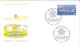 FDC - ERSTTAGSBRIEF - Dampfer Sperber 1975 Berlin - 50 Pfg - Sonstige & Ohne Zuordnung