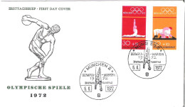 FDC - ERSTTAGSBRIEF - Olympische Spiele 1972 - 20+10 Und 30+15 Pfg - Andere & Zonder Classificatie