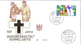 FDC - ERSTTAGSBRIEF - 100 Jahre Diakonenanstalt Rummelsberg 1990 Berlin - 100 Pfg - Andere & Zonder Classificatie