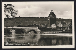 AK Esslingen A. N., Partie Am Neckar Mit Pliensaubrücke  - Esslingen